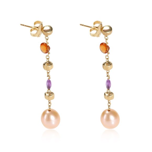 Marco Bicego Pearl & Gemstone Drop Earring in 18k Yellow Gold - Picture 2 of 3